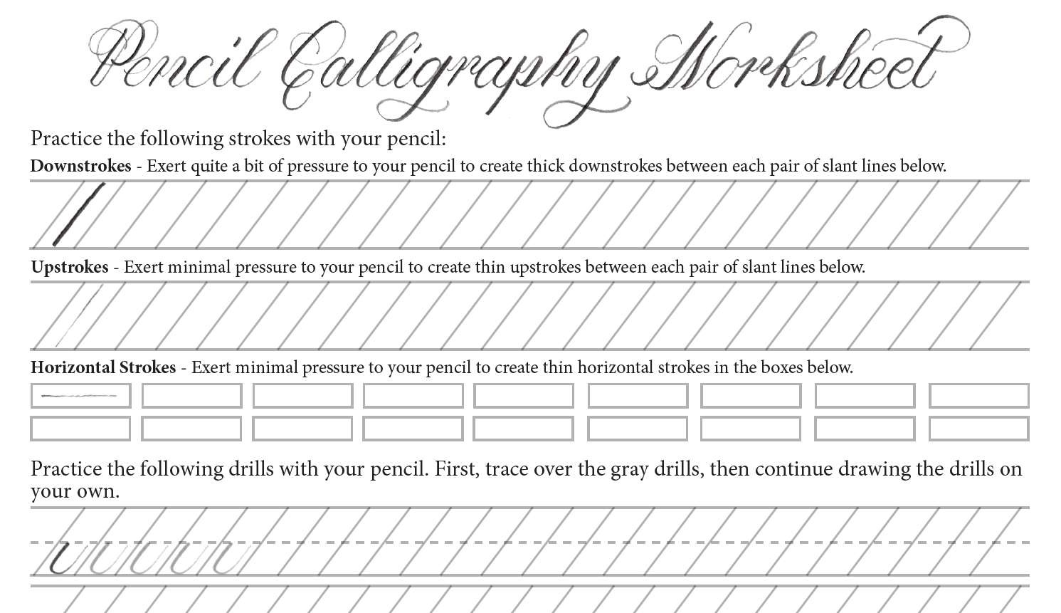 9 Free Calligraphy Practice Sheets for Printable Calligraphy Practice Sheets Free Download