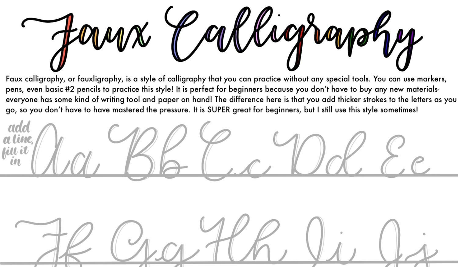 9 Free Calligraphy Practice Sheets inside Free Printable Calligraphy Practice Sheets