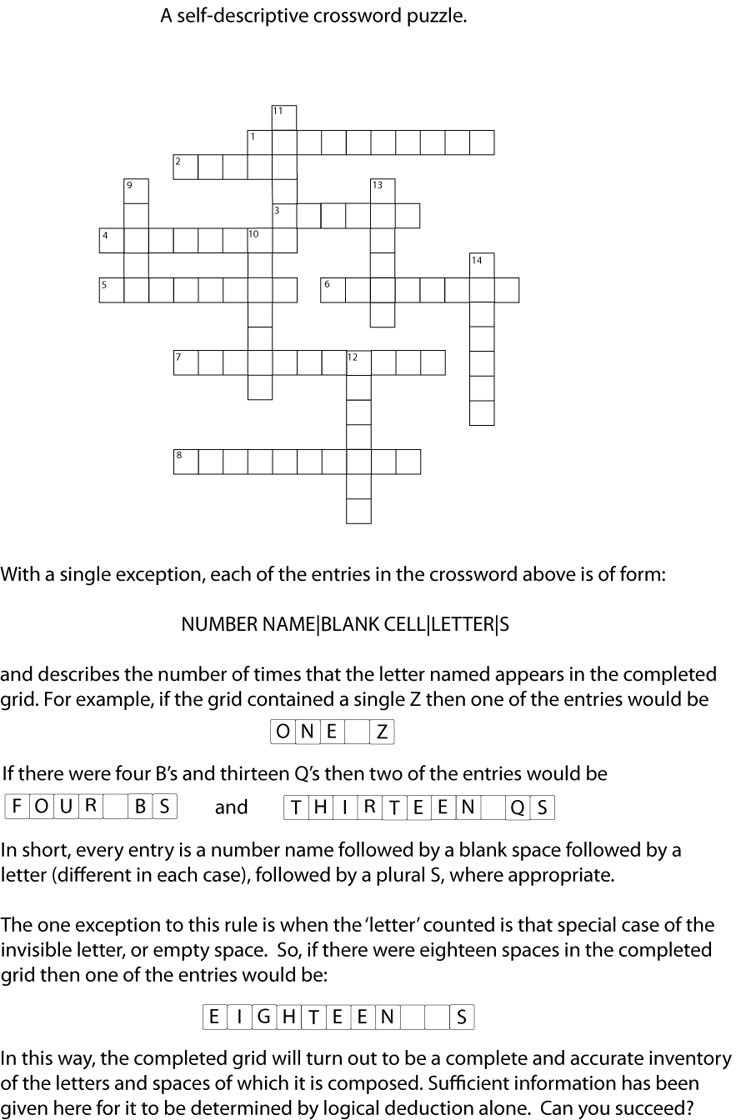 A Clueless Crossword - Futility Closet for Clueless Crossword Puzzles Printable