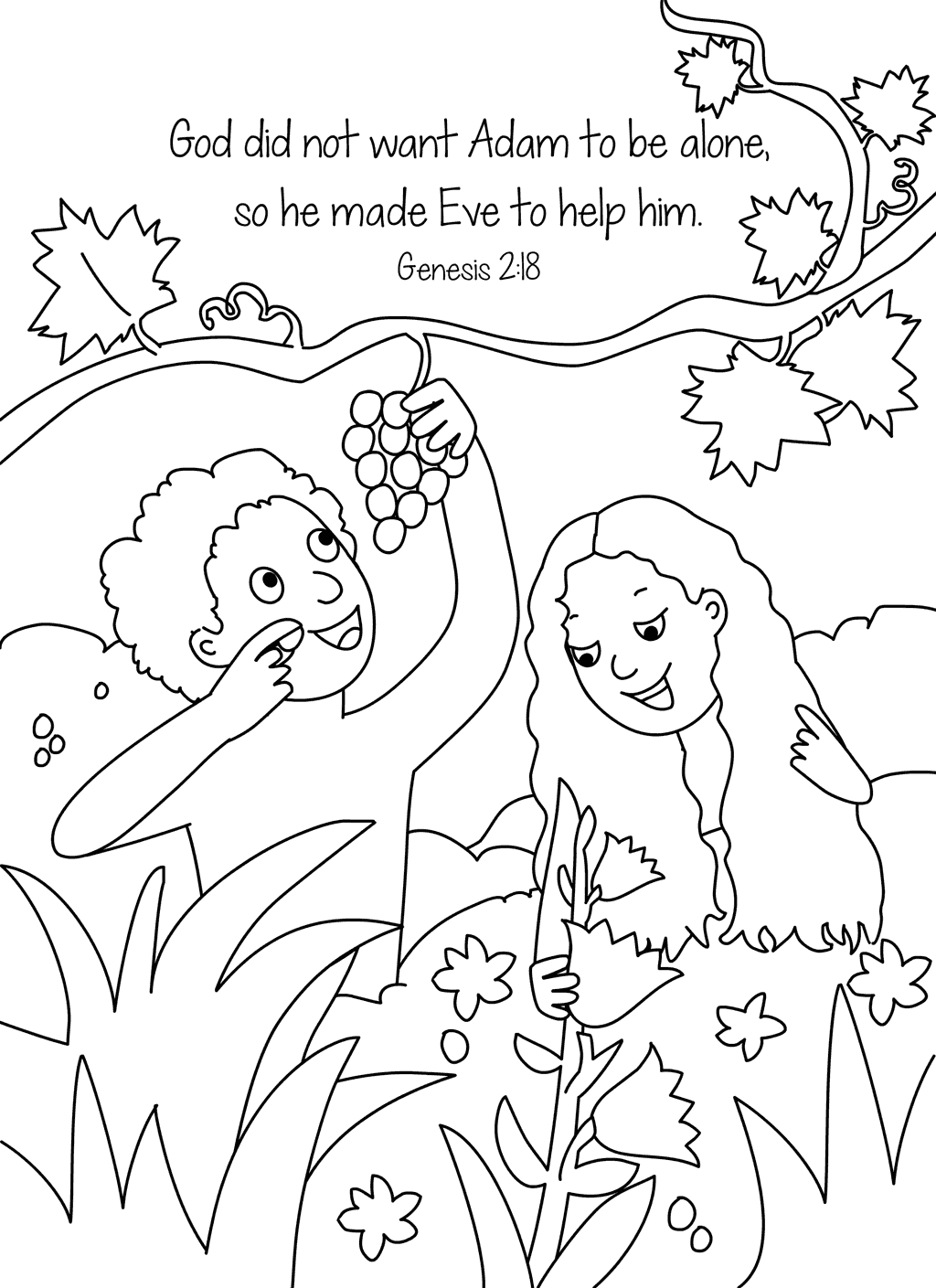 Adam And Eve Coloring Pages – Printable Coloring Pages. Free throughout Adam and Eve Free Printables