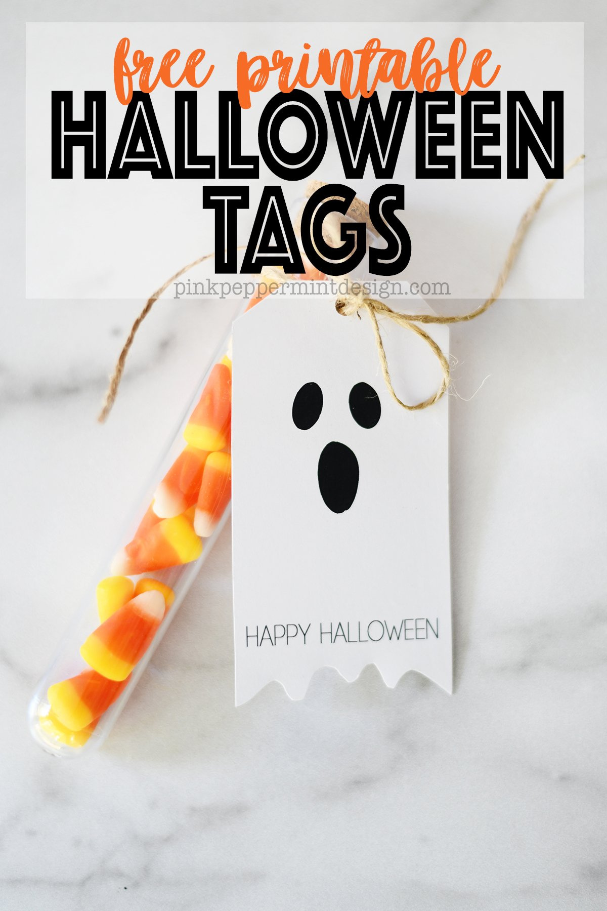 Adorable Free Printable Halloween Tags - Ghosts — Pink Peppermint inside Halloween Gift Tags Free Printable