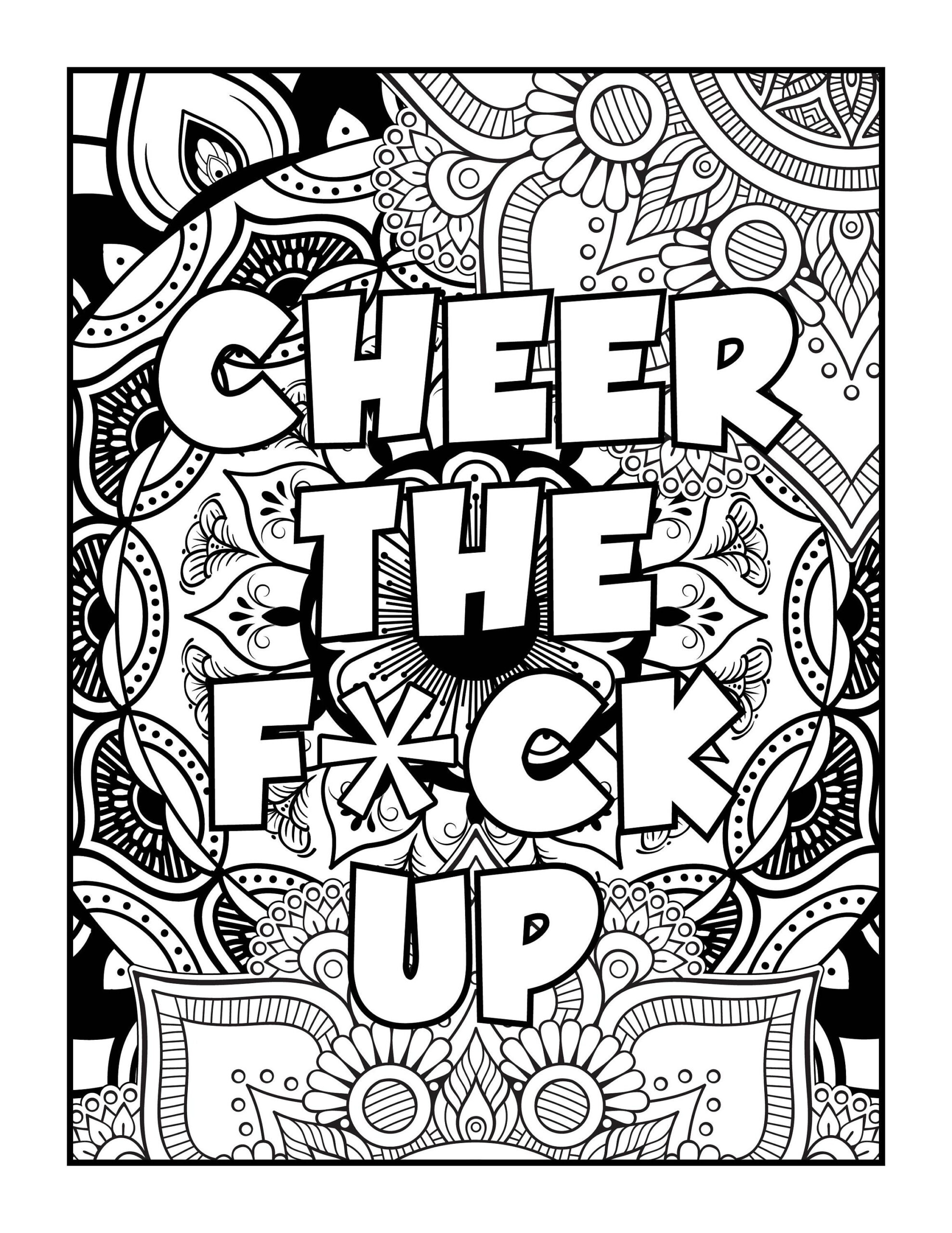 Adult Swear Word Coloring Page, Adult Swear Word Printable pertaining to Free Printable Coloring Pages Adults Only Swear Words