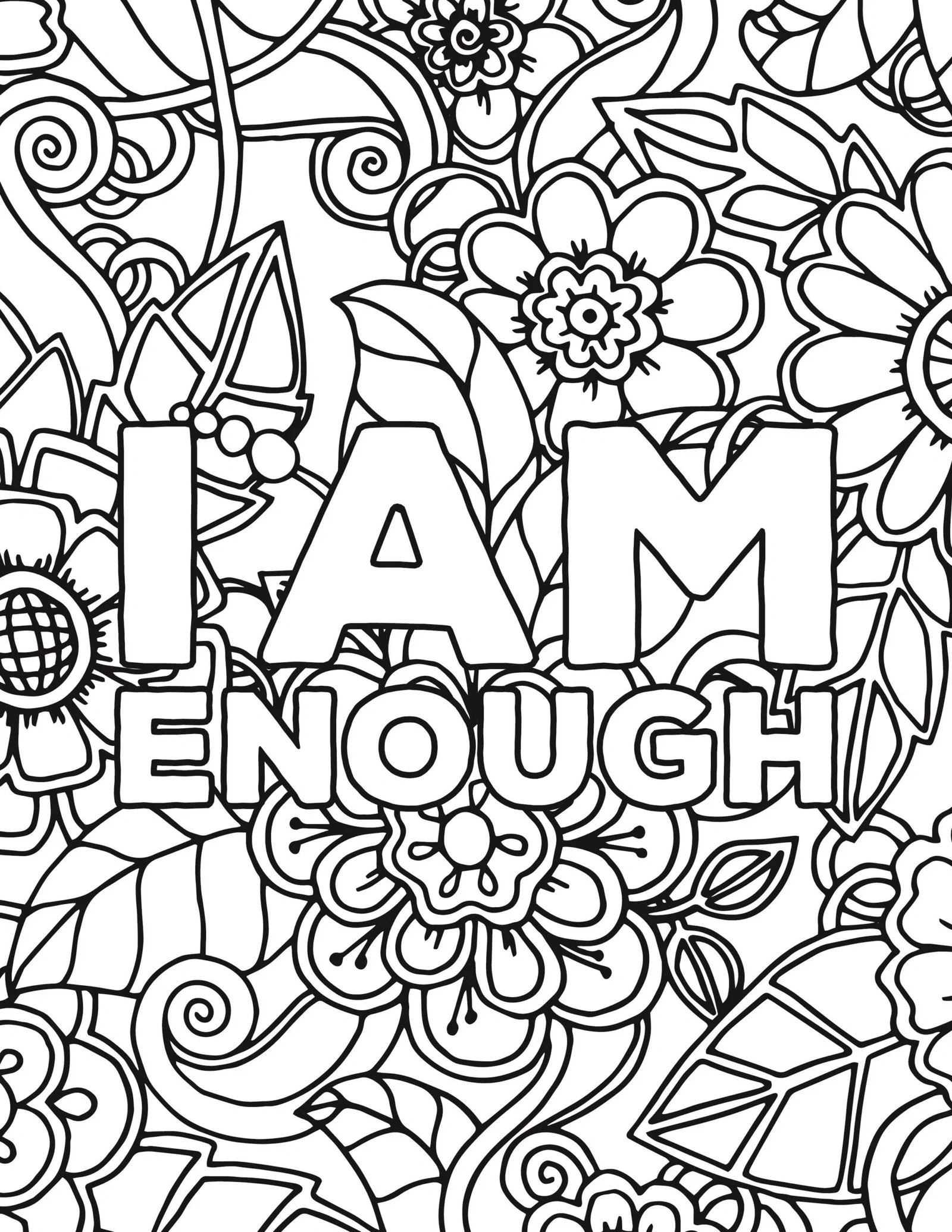 Affirmations Coloring Pages To Print - Free Printable Coloring Pages for Free Printable Affirmation Coloring Pages