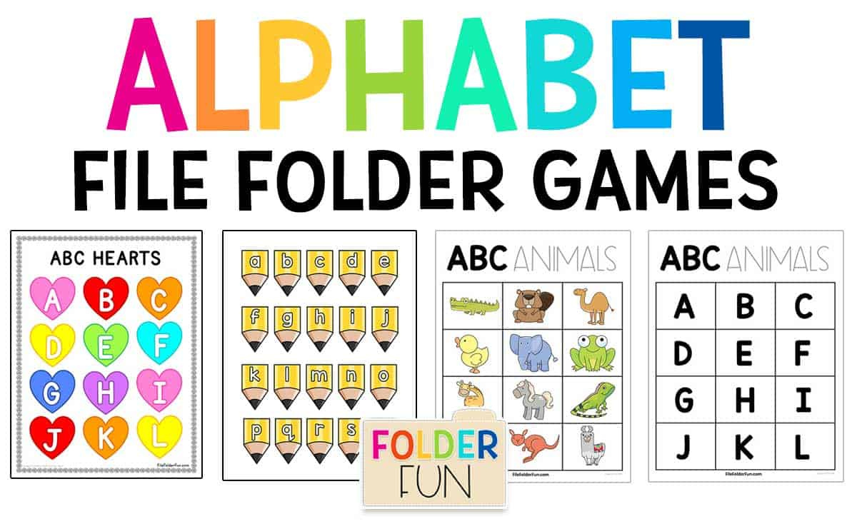 Alphabet File Folder Games - File Folder Fun with Free Printable File Folder Activities