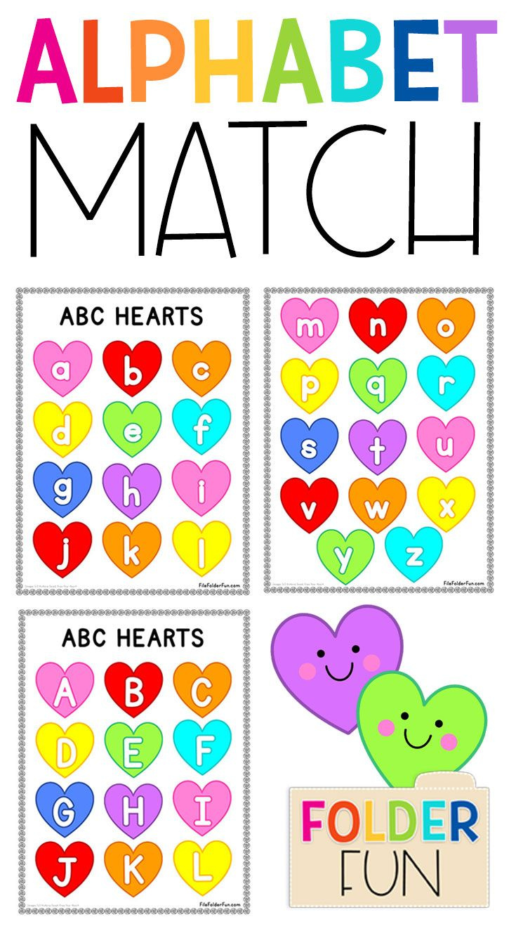 Alphabet Matching Game with regard to Letter Matching Free Printable