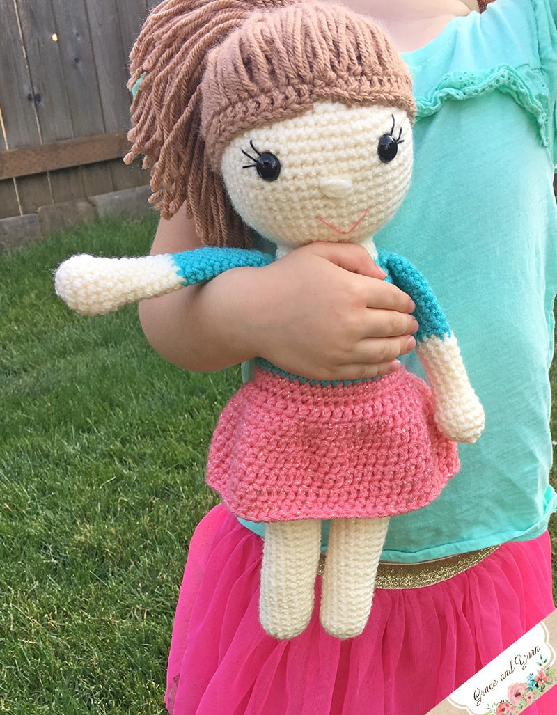 Amy The Amigurumi Doll - A Free Crochet Pattern - Grace And Yarn throughout Free Printable Crochet Doll Patterns