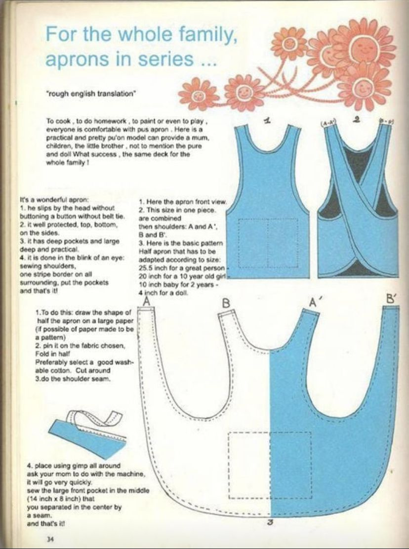 Apron Pattern within Free Printable Cross Back Apron Pattern