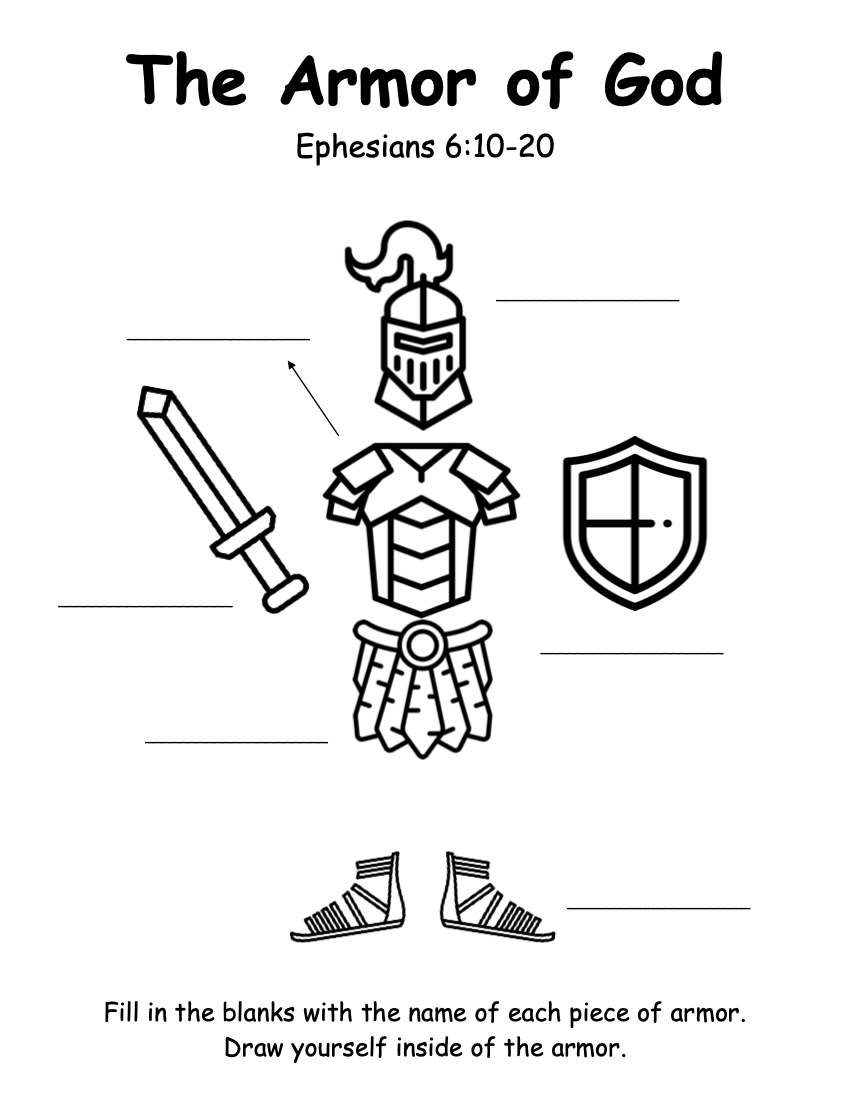 Armor Of God — Victory Kids regarding Free Armor of God Printables