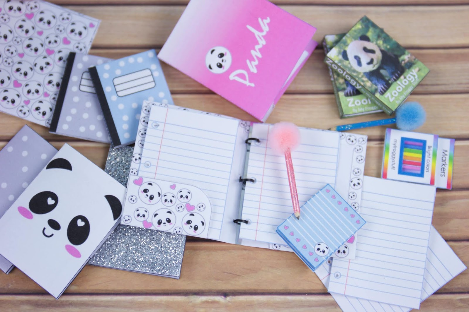 Back To School : Diy Panda School Supplies Free Printables for My Froggy Stuff Free Printables