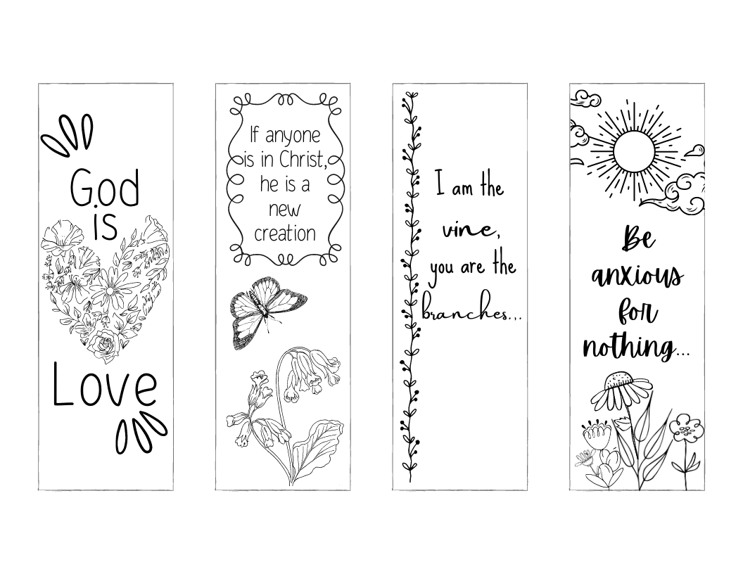 Bible Coloring Bookmarks For Kids with regard to Free Printable Bible Verse Bookmark Printable