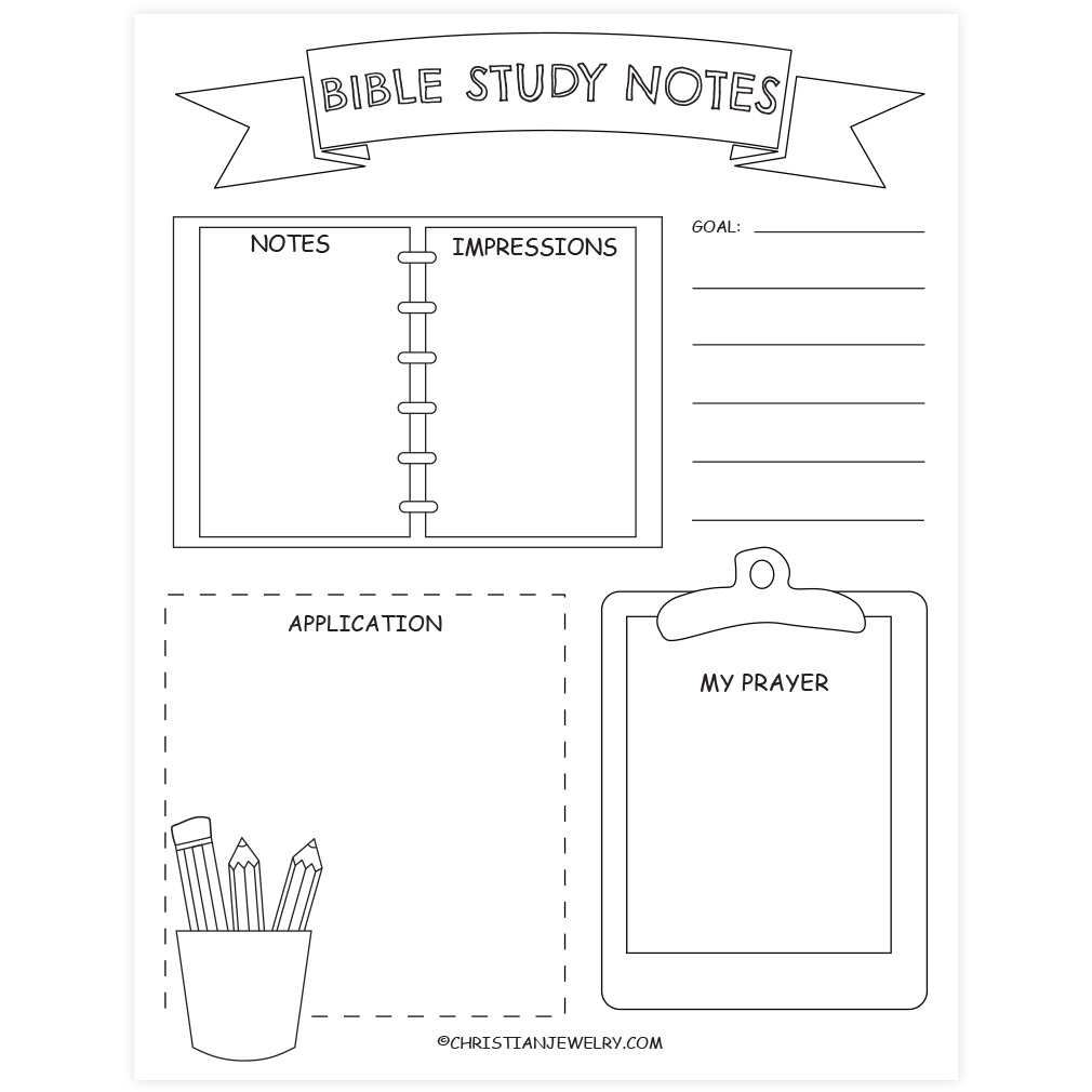 Bible Study Page - School Desk | Free Christian Printables inside Free Youth Bible Lessons Printables