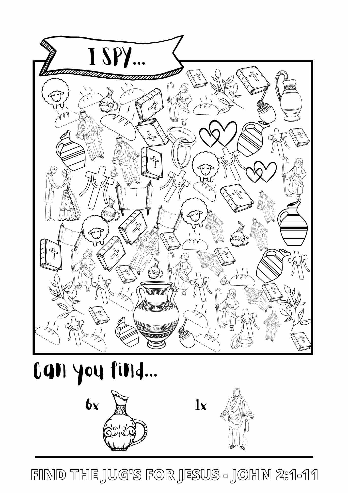 Bible Themed I-Spy Printable Activity Sheets | Pdf Download - Free inside I Spy Printables Free