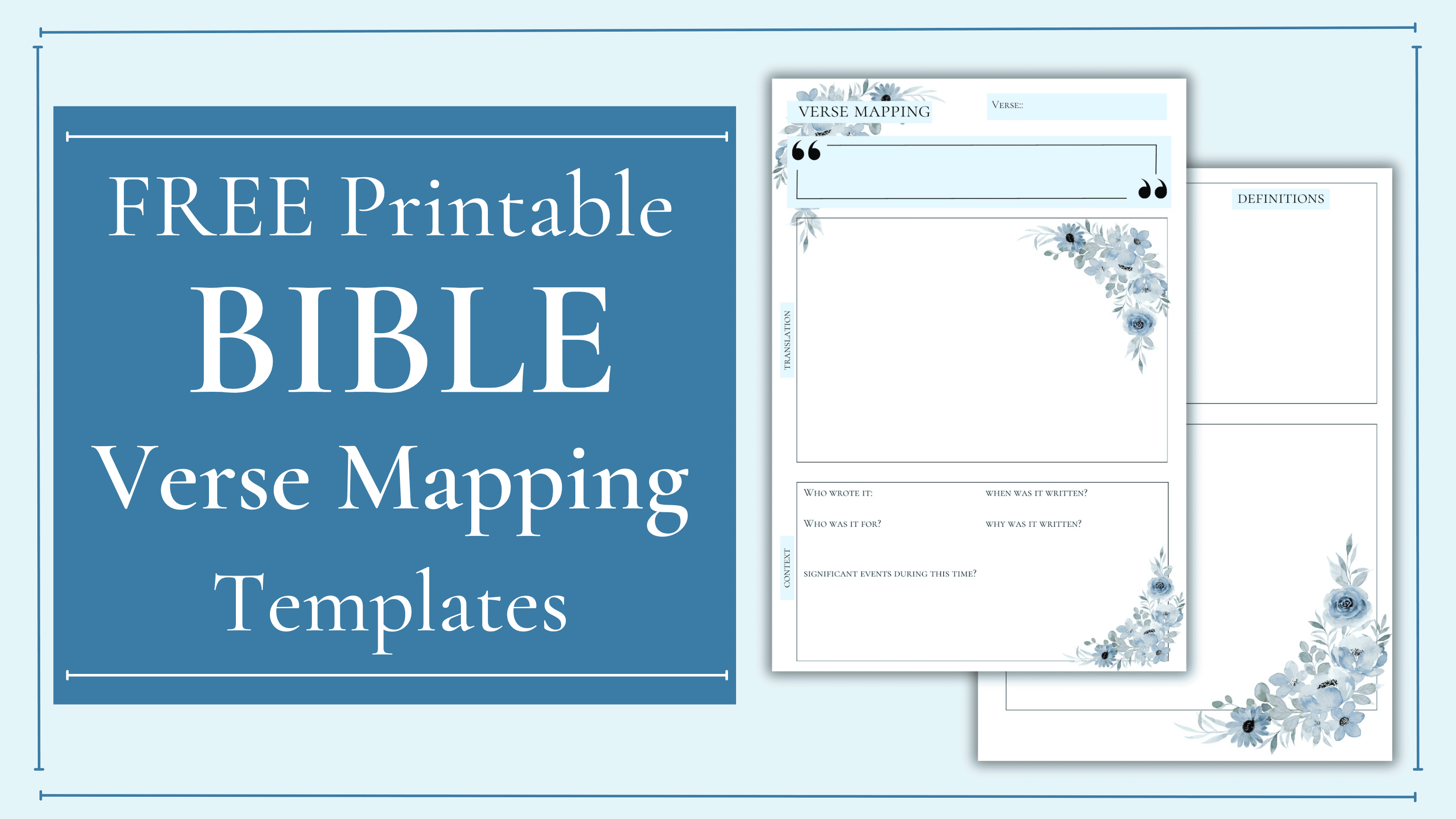 Bible Verse Mapping Templates regarding Free Bible Verse Mapping Printable