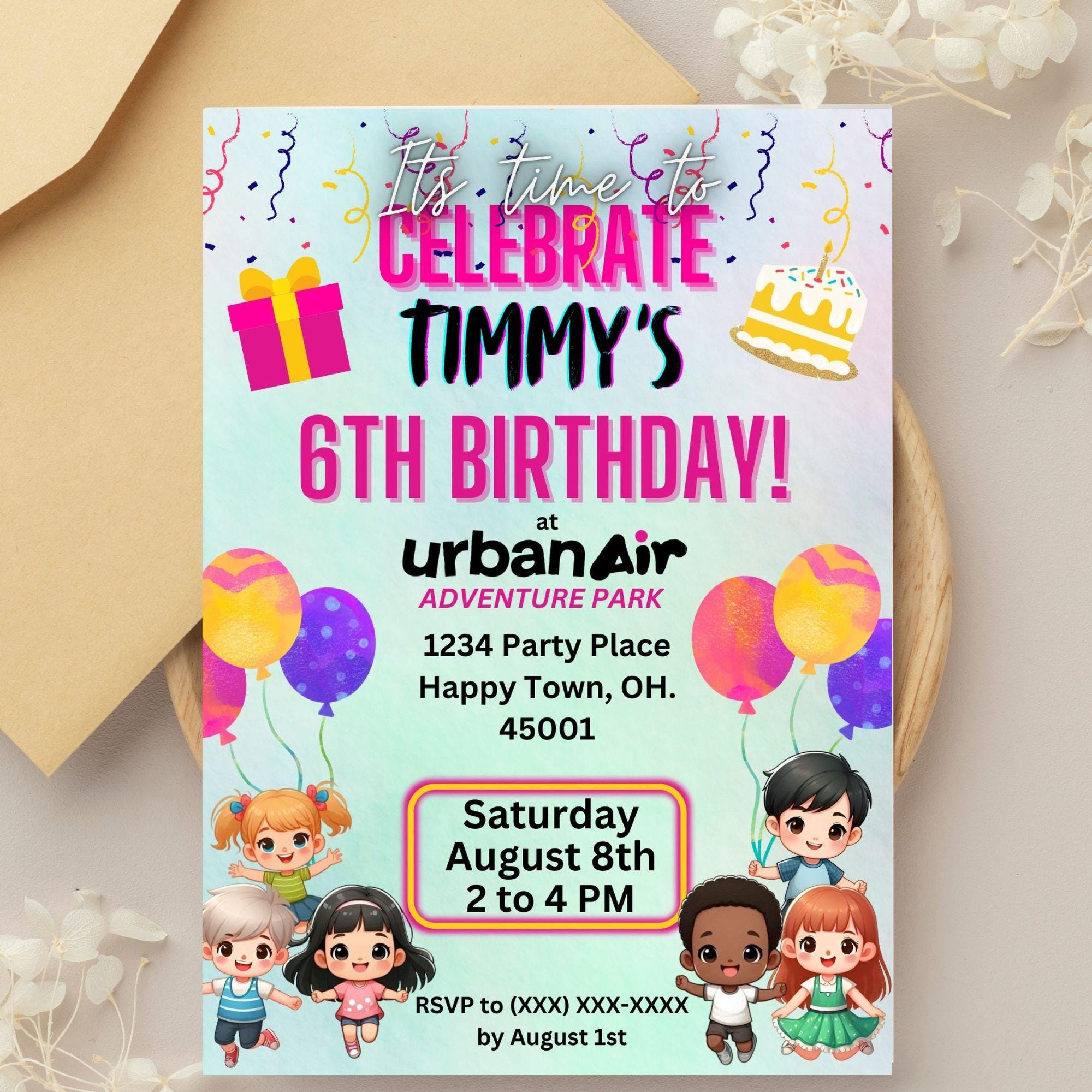 Birthday Invitation Urban Air, Urban Air Birthday Invitation with regard to Free Printable Urban Air Invitations