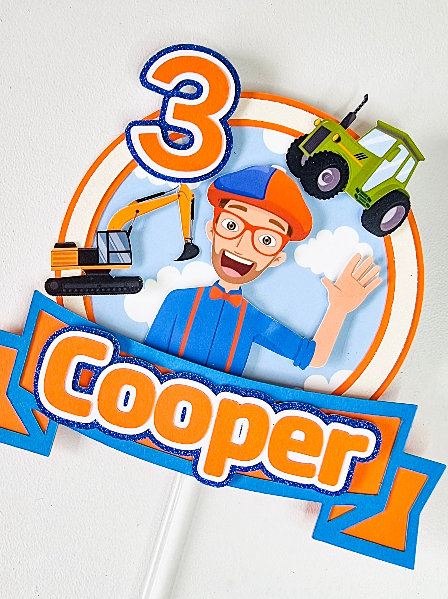 Blippi Cake Topper/Cake Decoration/Kids Birthday/Kids Party for Free Printable Blippi Cake Topper