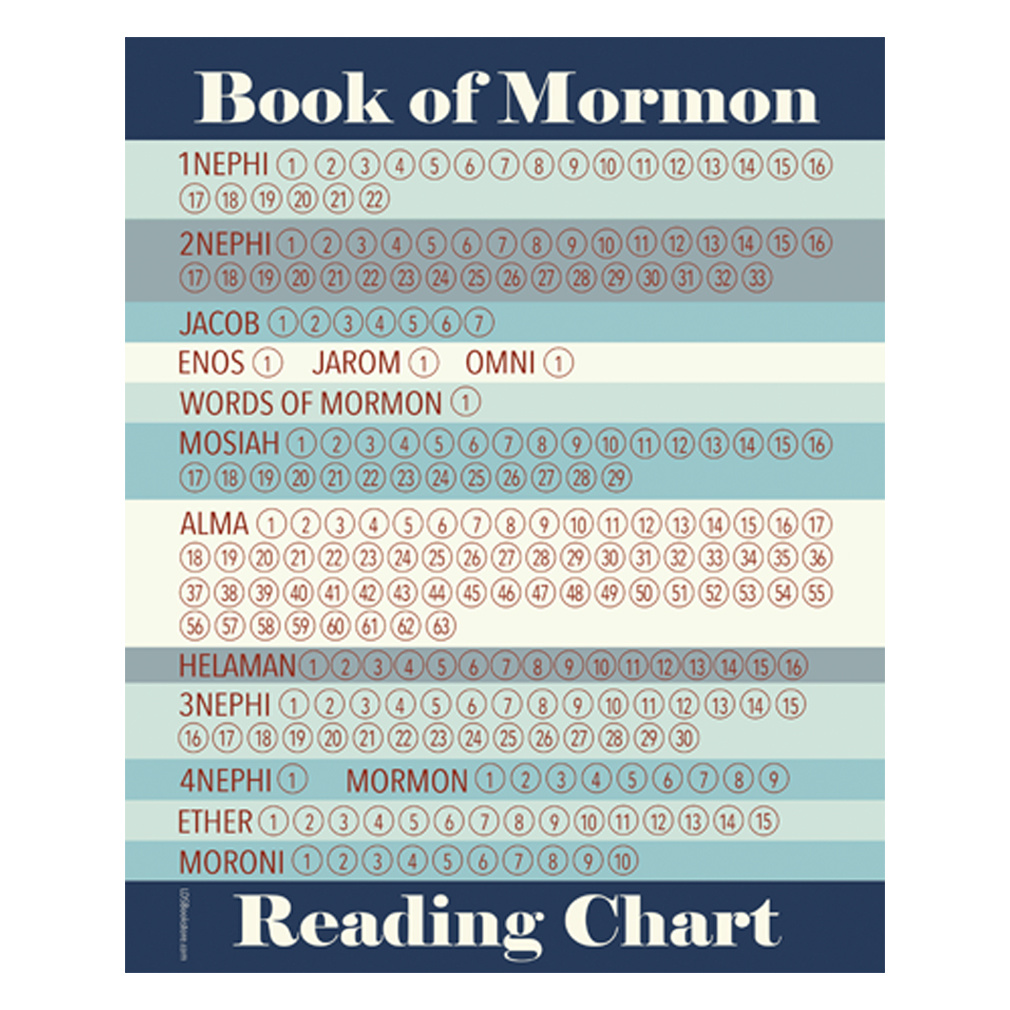 Blue Book Of Mormon Reading Chart - Digital Download In Lds with Book Of Mormon Reading Chart Free Printable