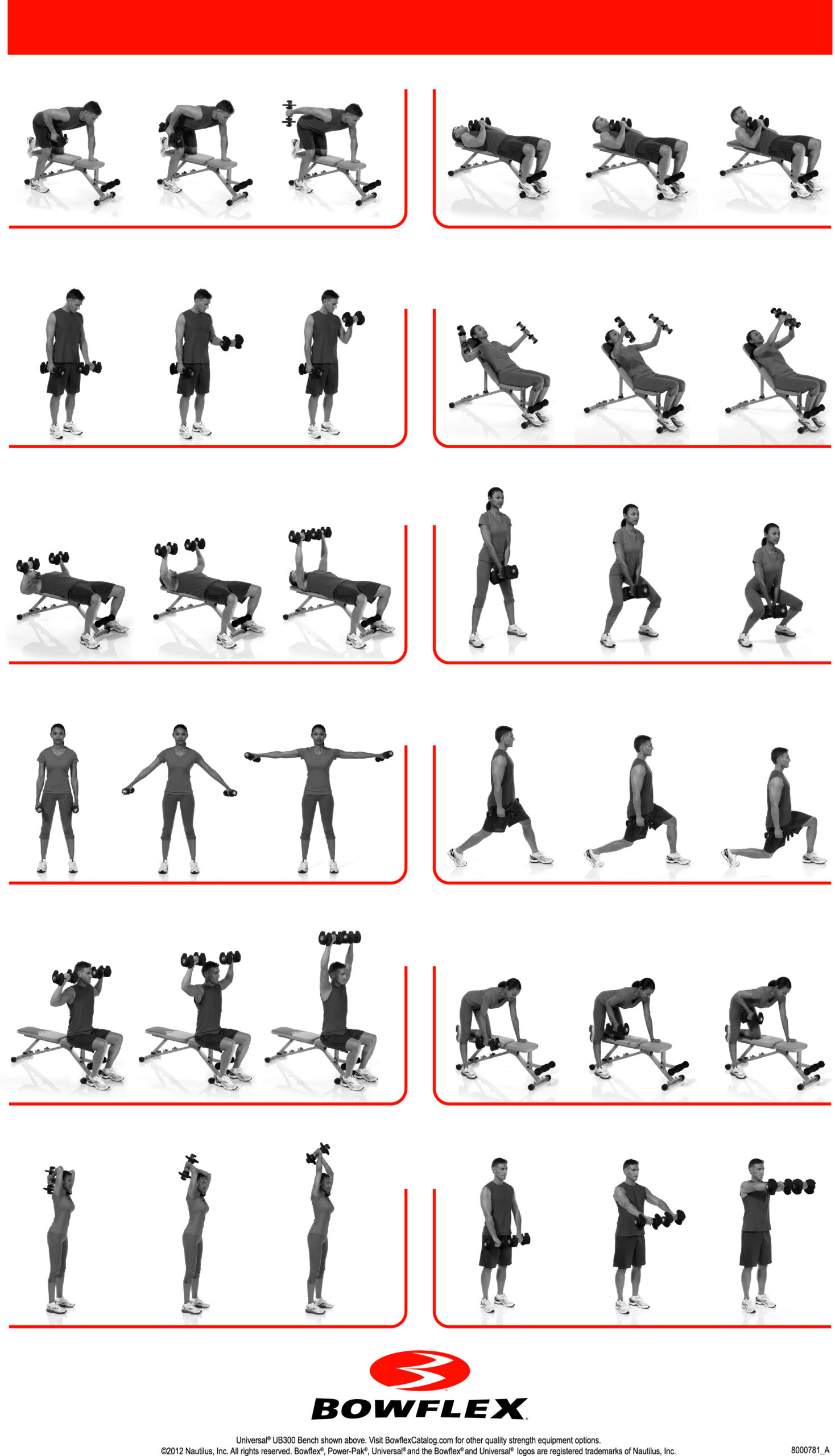 Bowflex Hotsell Classic Exercises inside Printable Bowflex Workout Chart Free Download