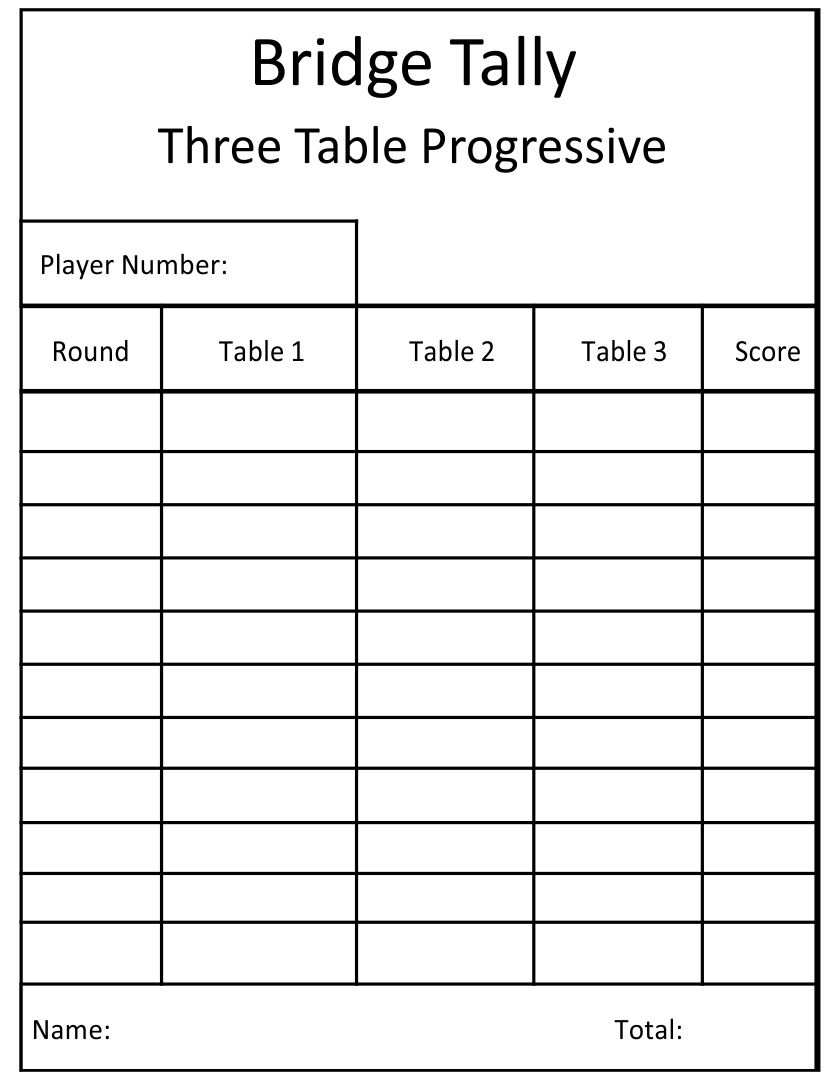 Bridge Tally Cards - 10 Free Pdf Printables | Printablee pertaining to Free Printable Bridge Tallies For 3 Tables