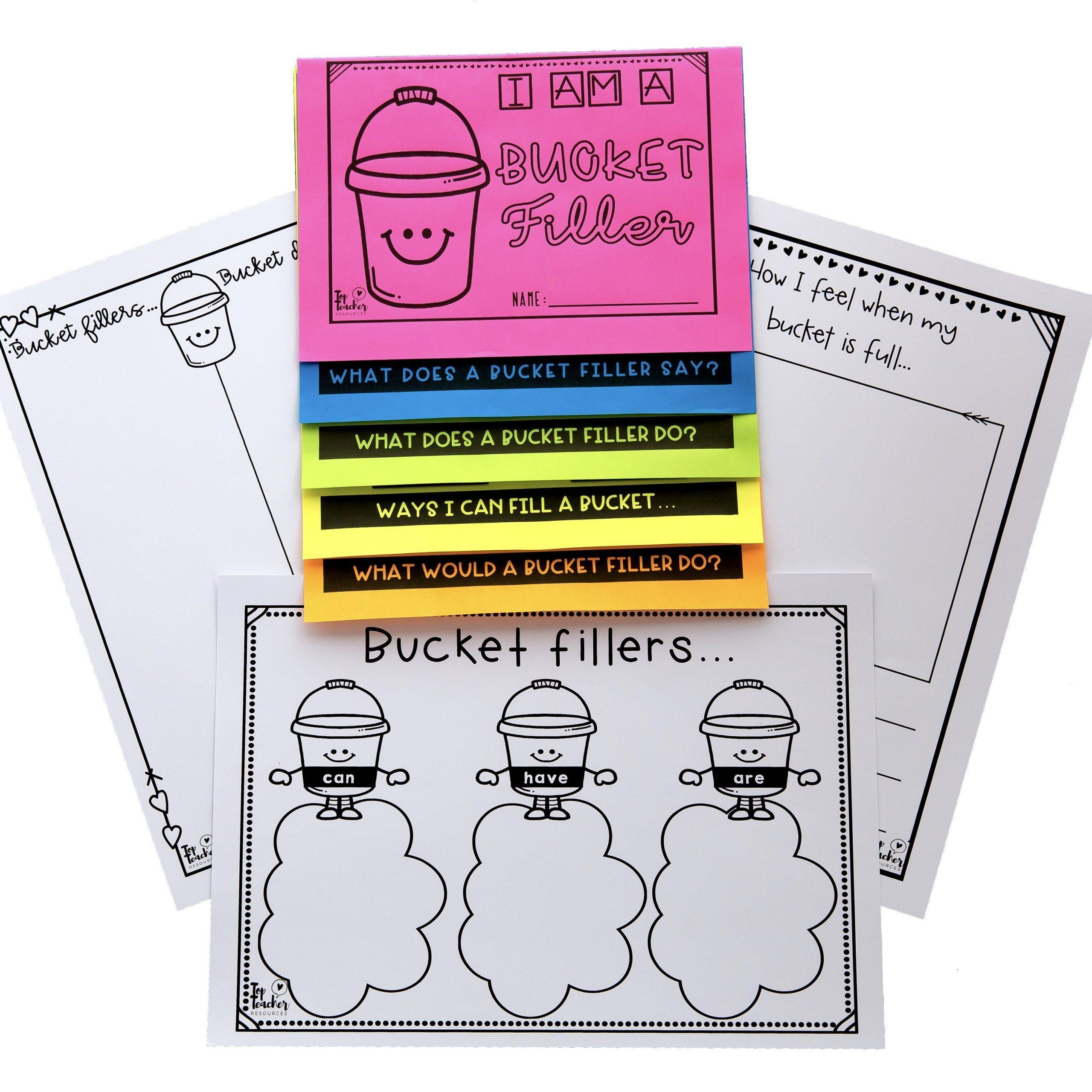 Bucket Filler Package – Top Teacher intended for Free Printable Bucket Filler Template Printable