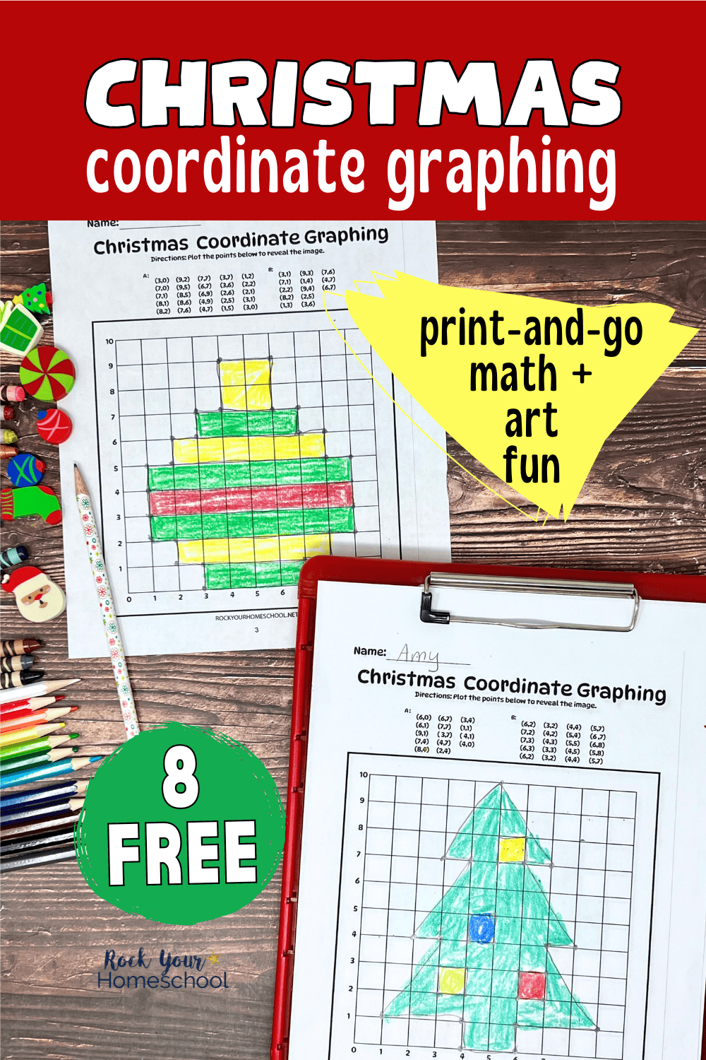 Christmas Coordinate Graphing Worksheets: Free Art + Math Fun within Free Printable Christmas Coordinate Graphing Pictures Worksheets