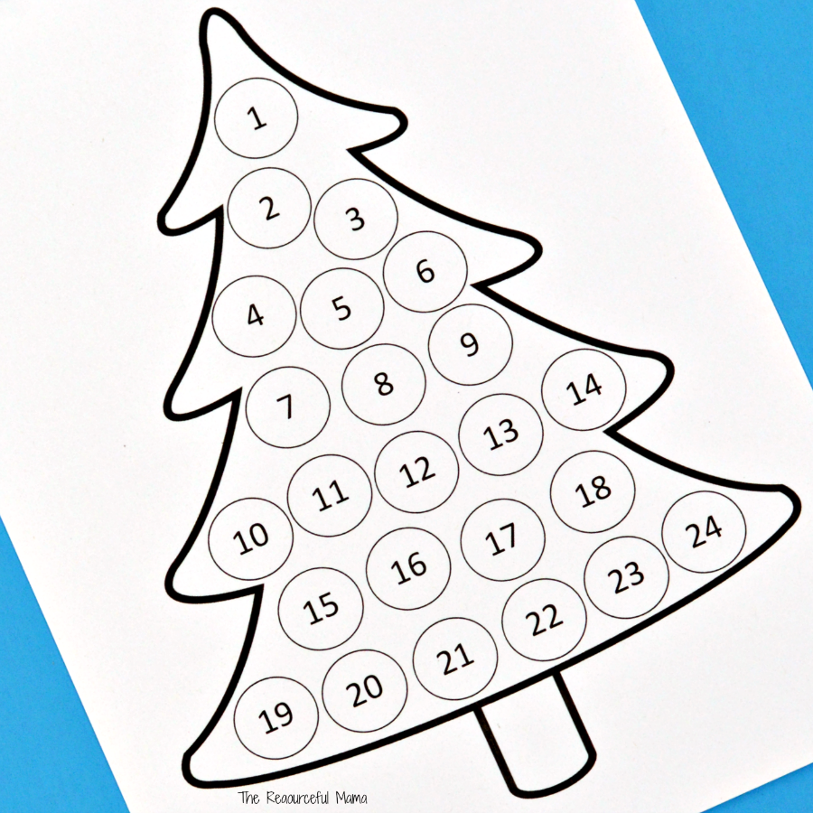 Christmas Countdown Advent Calendar - The Resourceful Mama pertaining to Free Printable Christmas Countdown Calendar