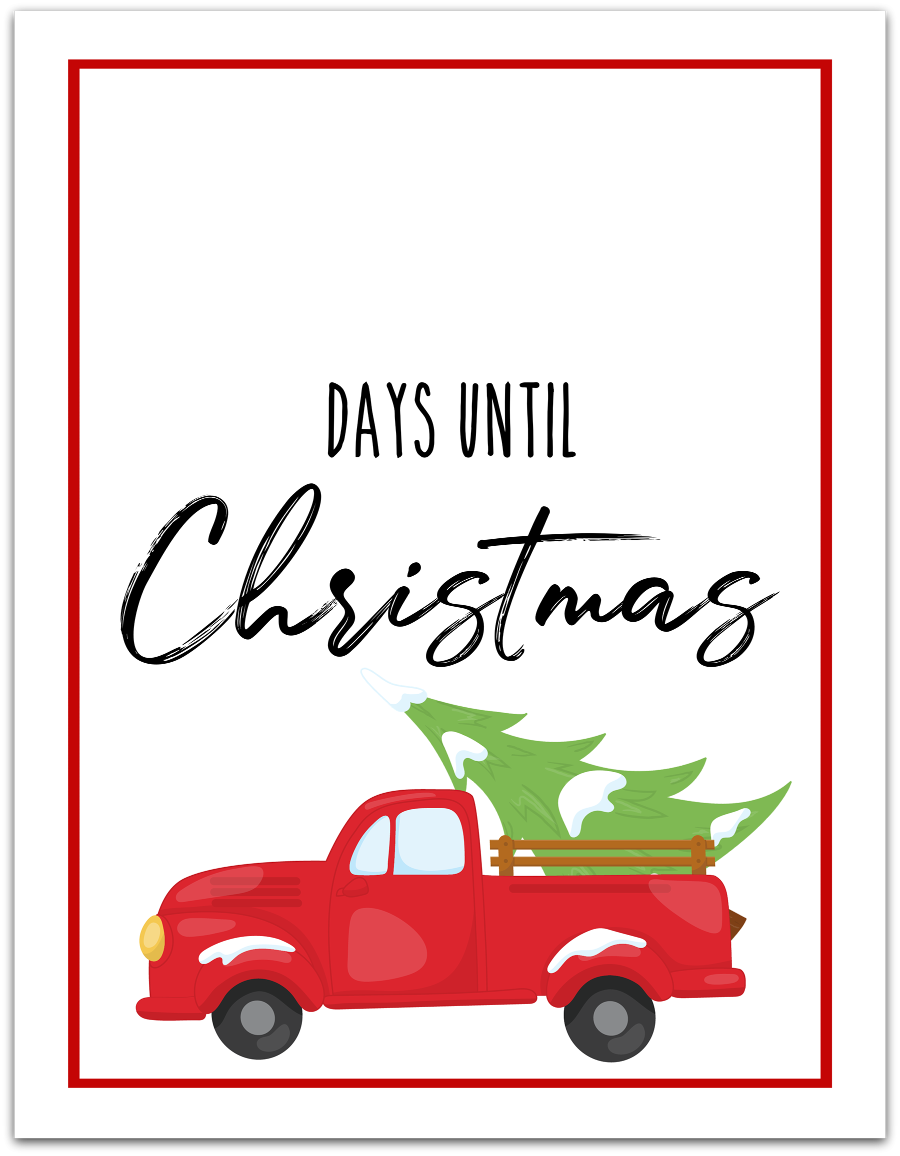 Christmas Countdown Free Printable - Extreme Couponing Mom inside Christmas Countdown Free Printable