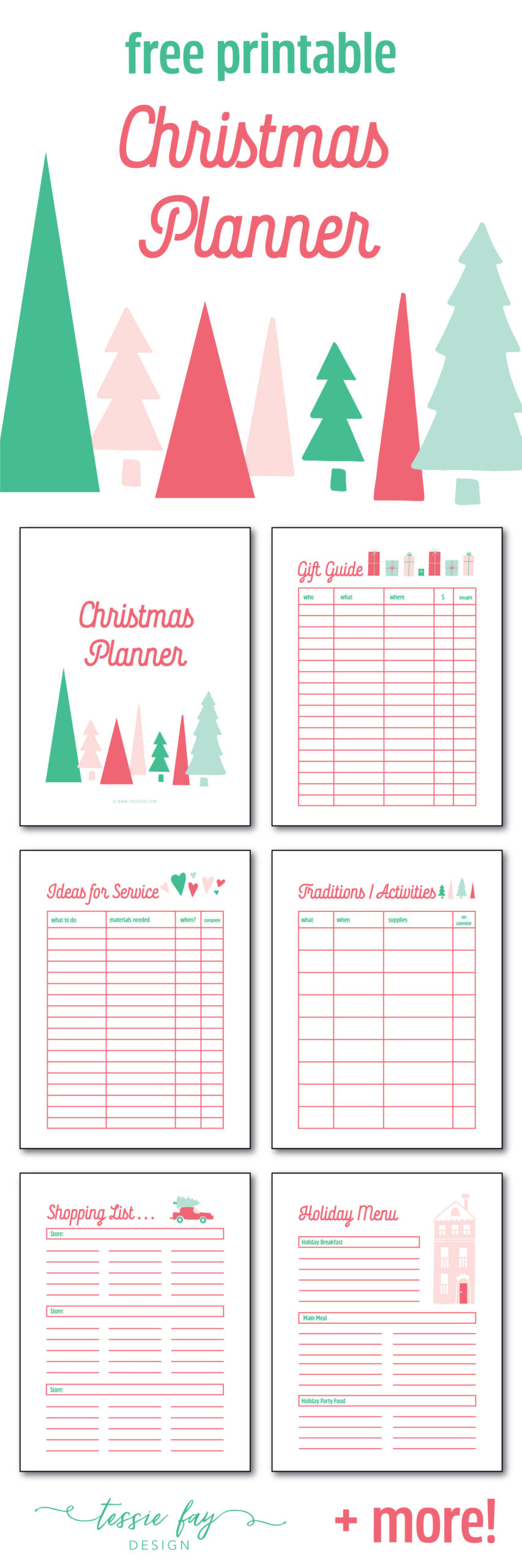 Christmas Planner Free Printable! • Tessie Fay regarding Christmas Planner Free Printables