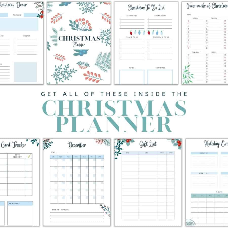 Christmas Planner Printable - Super Easy To Use - Oh She Creates in Christmas Planner Printable Free