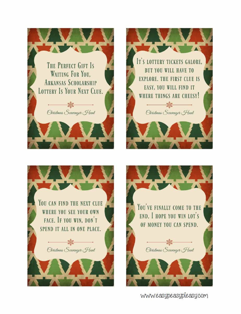 Christmas Scavenger Hunt With Free Printable Clues - Easy Peasy Pleasy throughout Free Printable Christmas Scavenger Hunt Rhyming Clues