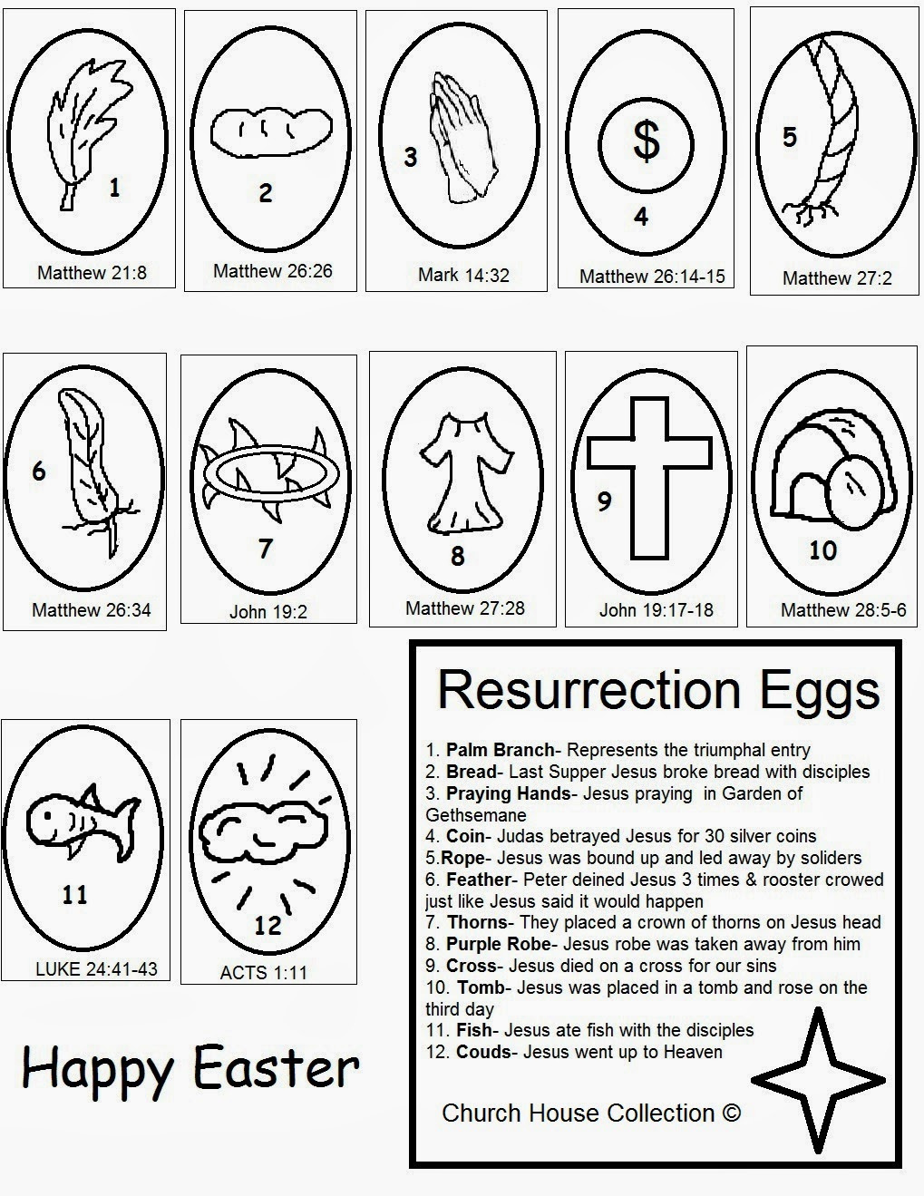 Church House Collection Blog: Easter Resurrection Eggs Craft- Free intended for Resurrection Eggs Printable Free