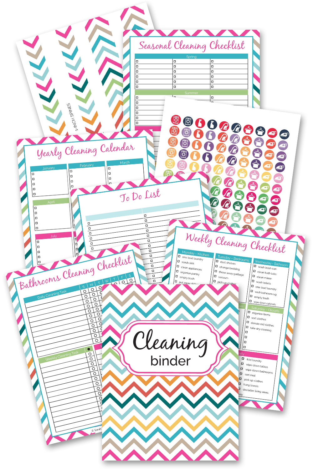 Cleaning Binder Printables - Sarah Titus throughout Cleaning Binder Free Printables