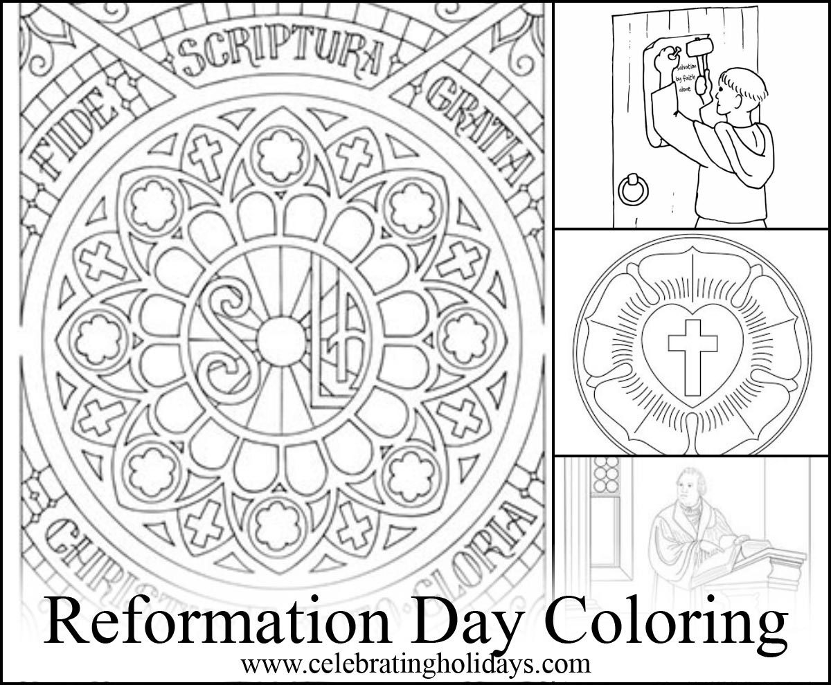 Coloring Pages For Reformation Day | Celebrating Holidays throughout Free Reformation Day Printables