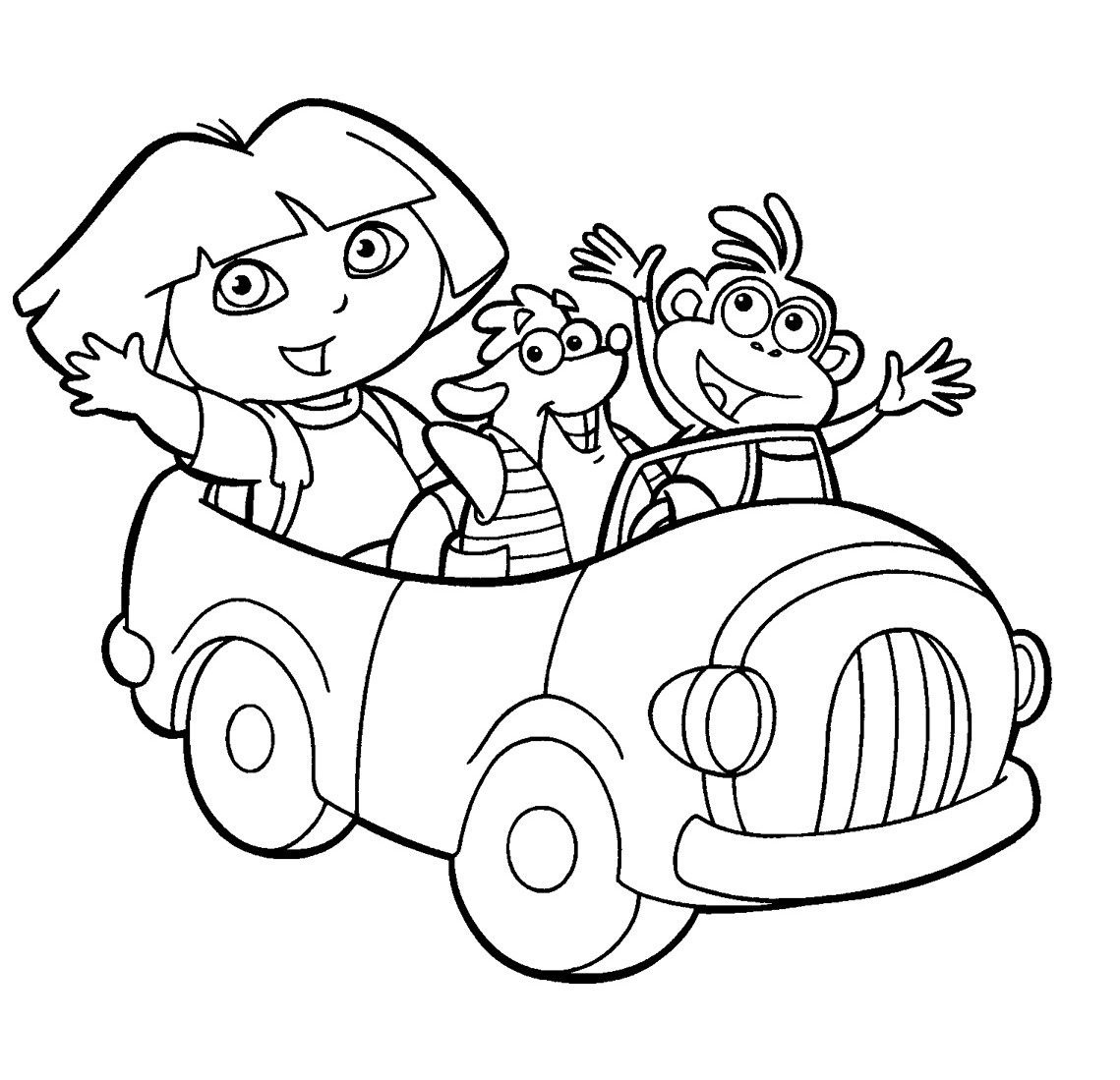 Coloring Pages | Outstanding Dora The Explorer Colorings Picture within Dora The Explorer Coloring Pages Free Printable