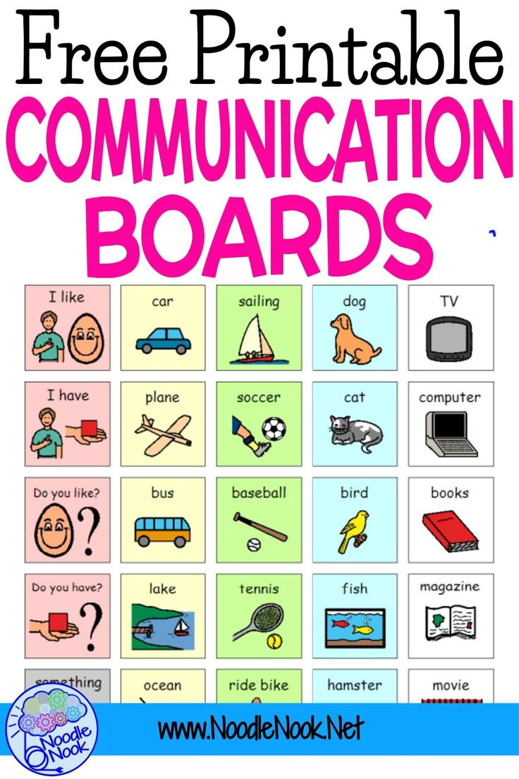 Communication Boards- Printable And Free within Free Printable Non Verbal Communication Cards For Adults