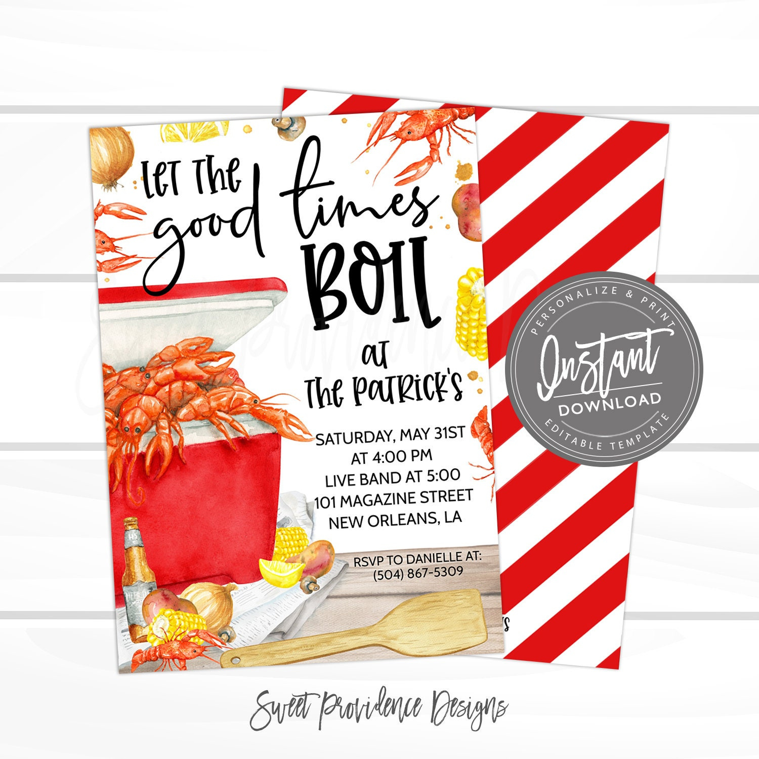 Crawfish Boil Invitation, Any Occassion Crawfish Boil Invitation within Free Printable Crawfish Boil Invitations