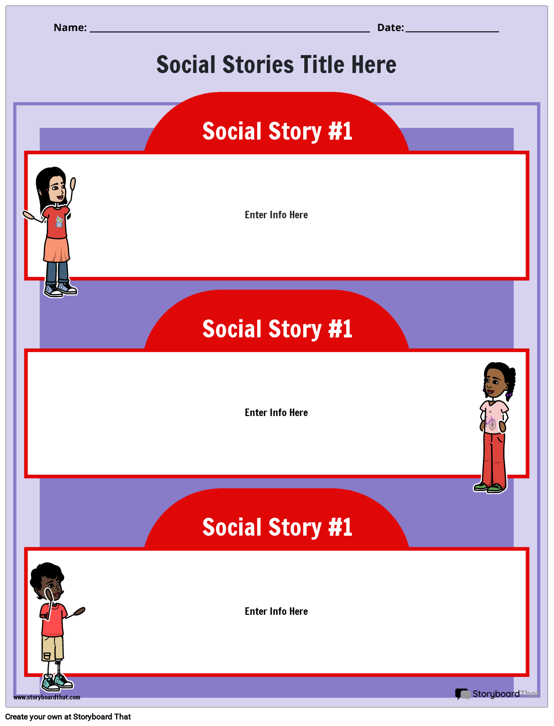 Create Custom Social Stories Templates | Free And Printable inside Free Printable Social Story