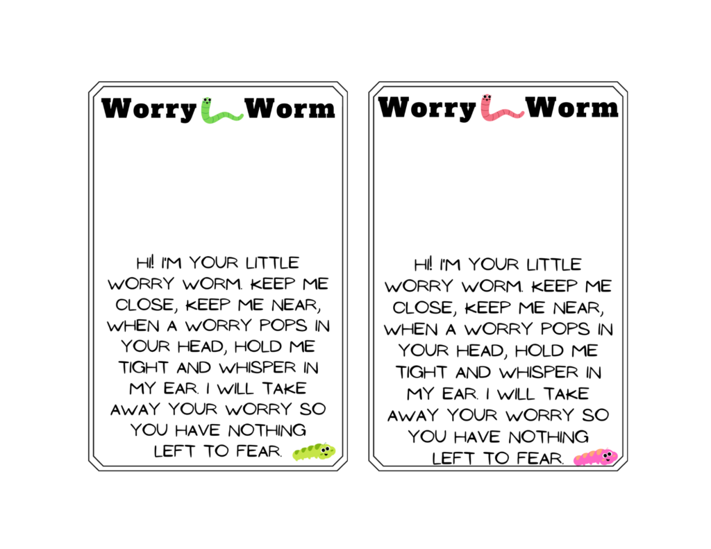 Crochet Worry Worms &amp;amp; Pocket Hugs - Flamingo Crochet - A New Way within Worry Worm Poem Free Printable