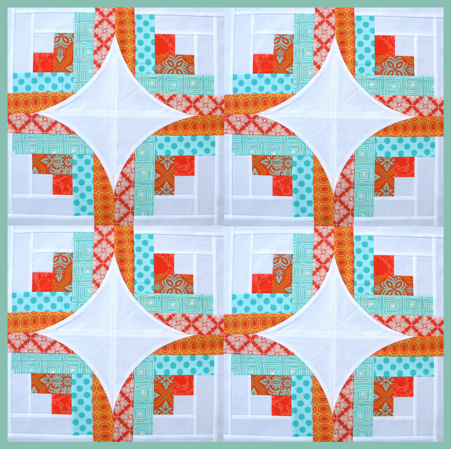 Curve It Up&amp;quot; Log Cabin intended for Printable Curved Log Cabin Quilt Pattern Free