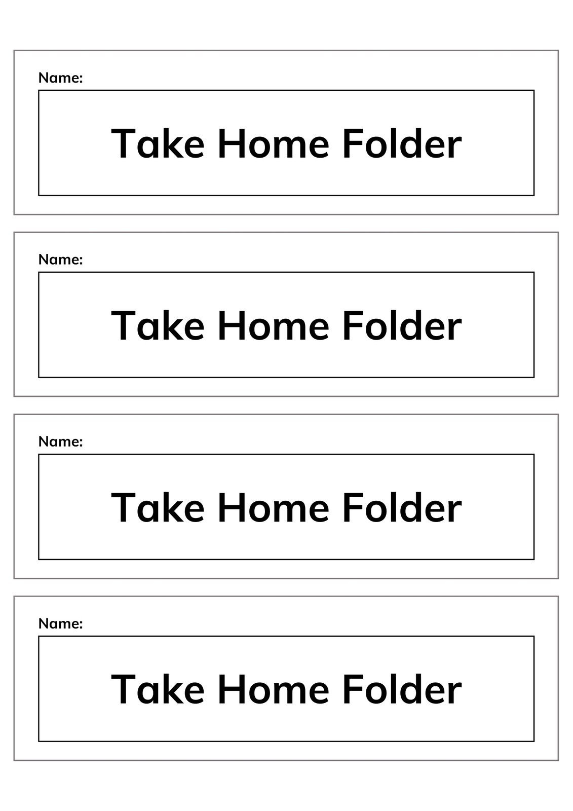 Customize 615+ Folder Labels Templates Online - Canva pertaining to Free Printable Folder Labels Template