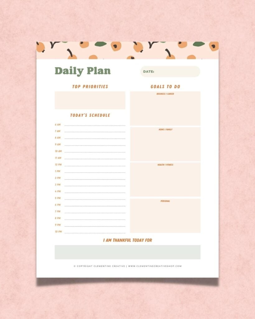 Cute Free Printable Life Planner Pdf To Organize Your Life in Life Planner Printables Free