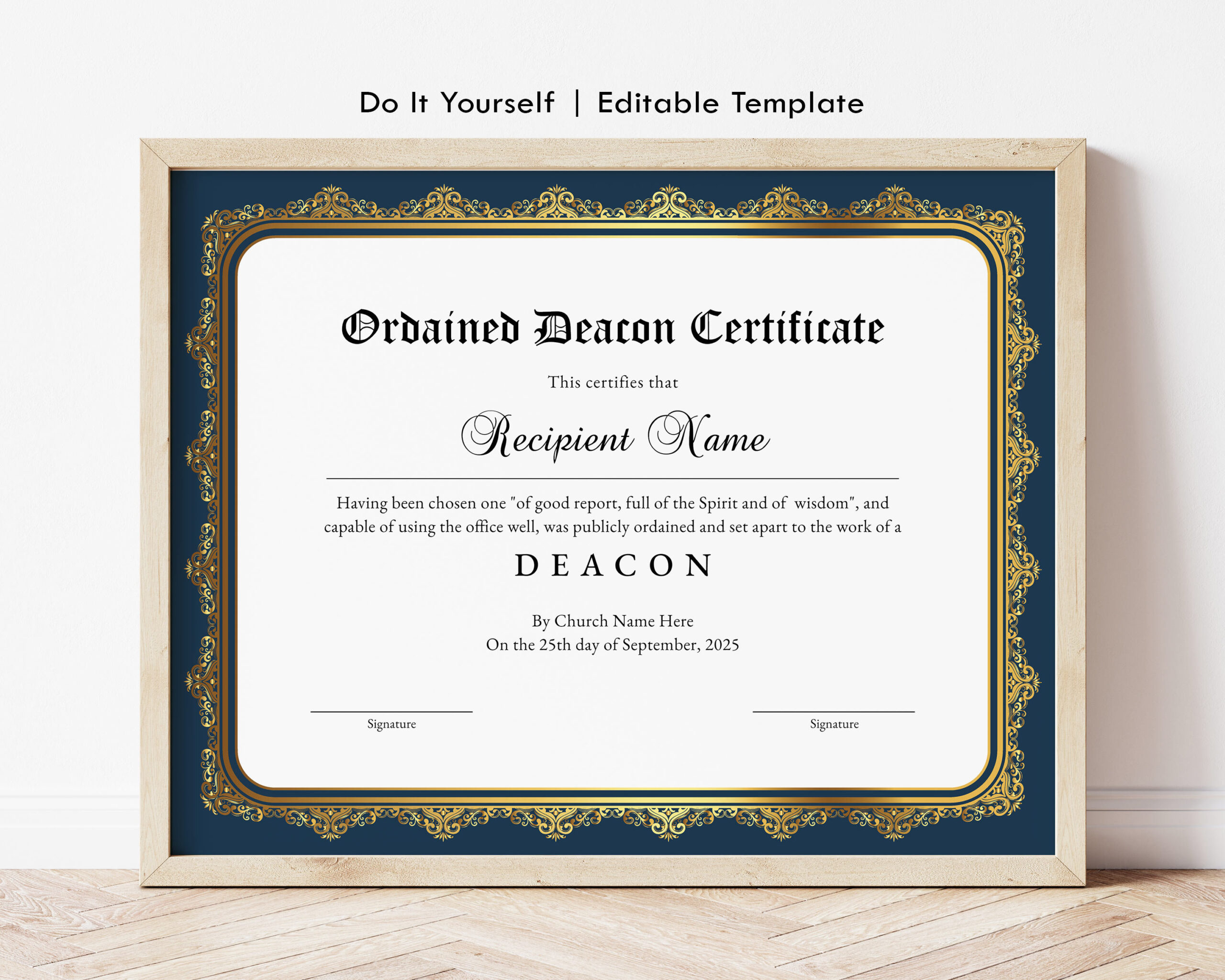 Deacon Ordination Minister Certificate Template, Certificate Of pertaining to Free Printable Deacon Ordination Certificate