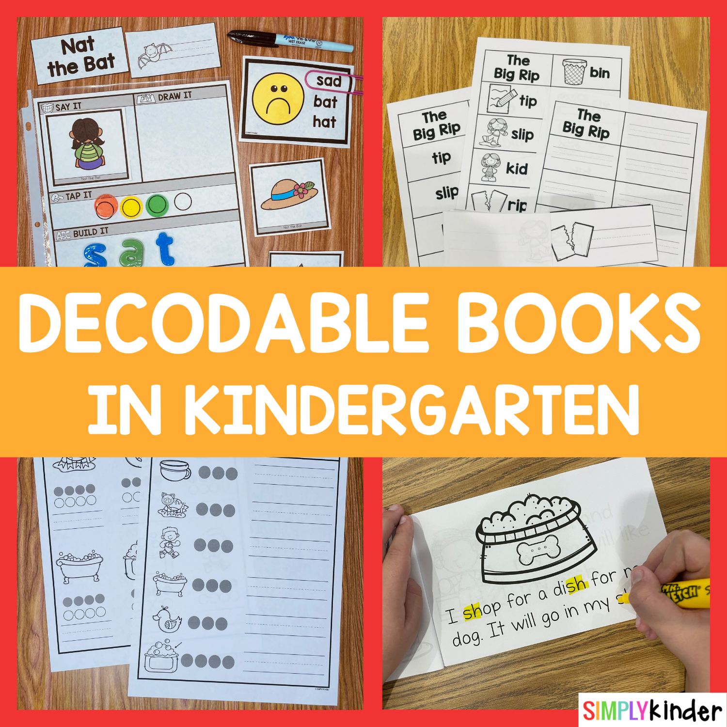 Decodable Books In Kindergarten - Simply Kinder with Free Printable Decodable Books For Kindergarten