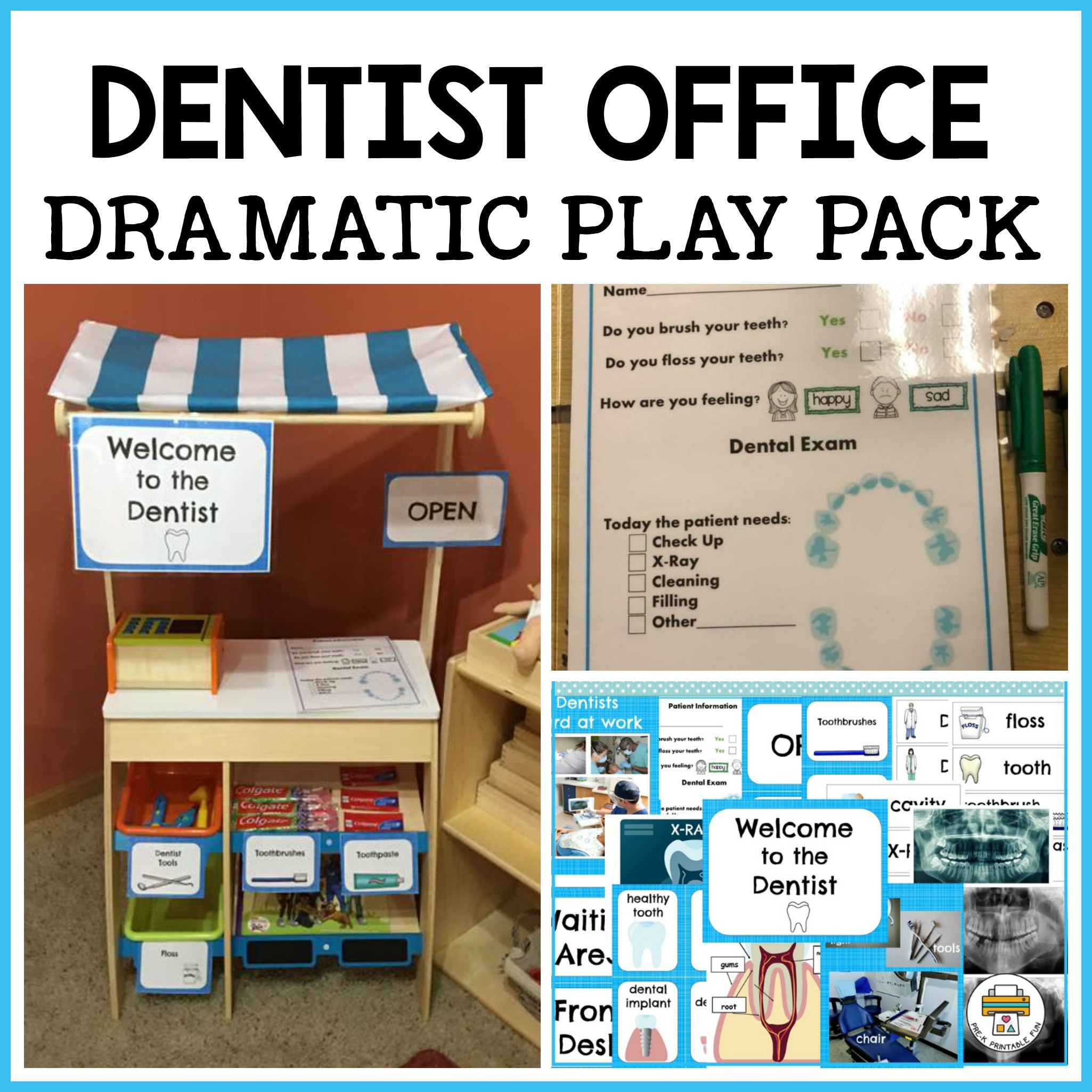 Dentist Dramatic Play Pack intended for Dentist Dramatic Play Free Printables