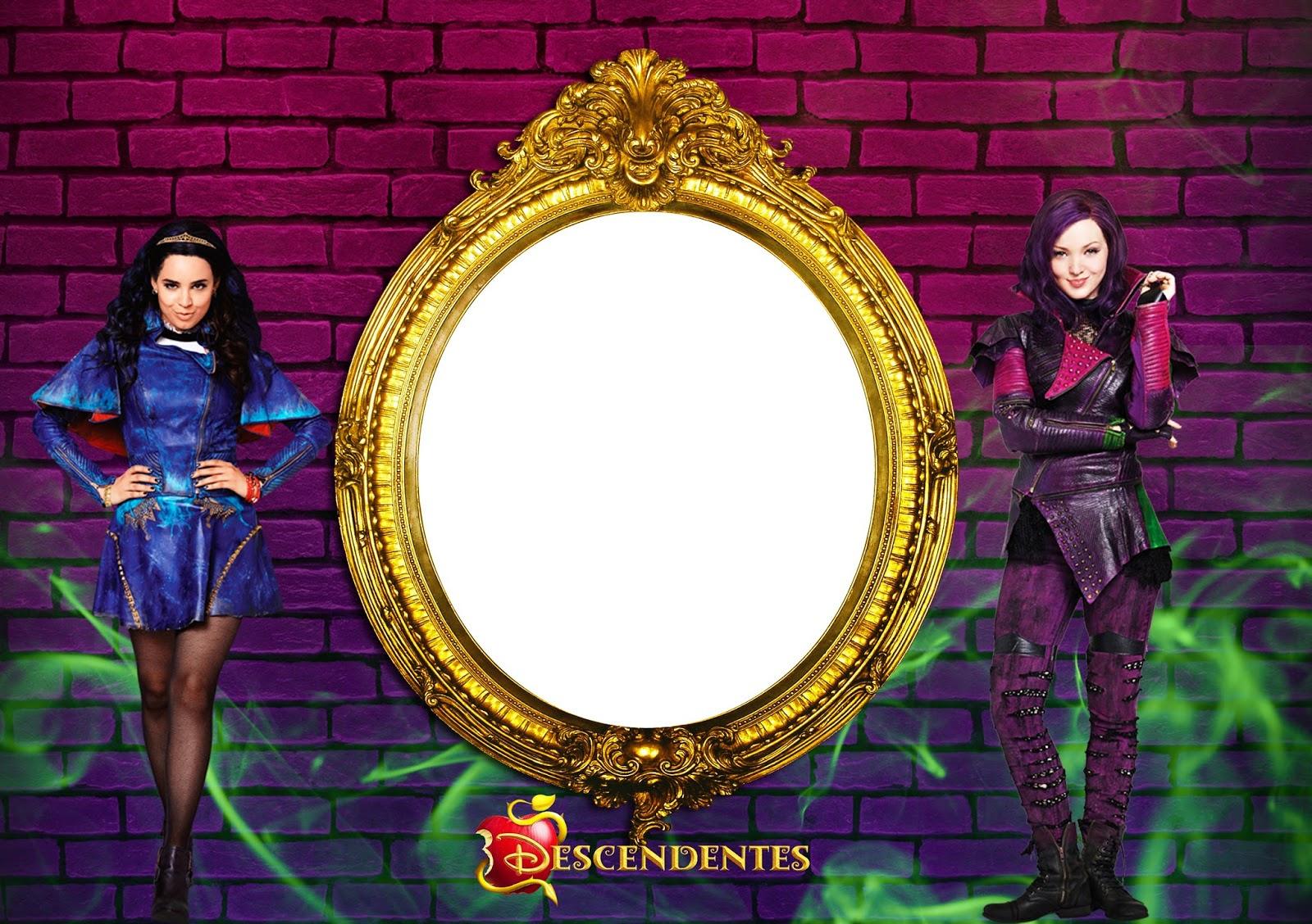 Descendants Party: Free Printable Invitations. - Oh My Fiesta! In intended for Free Printable Descendants Invitation Template