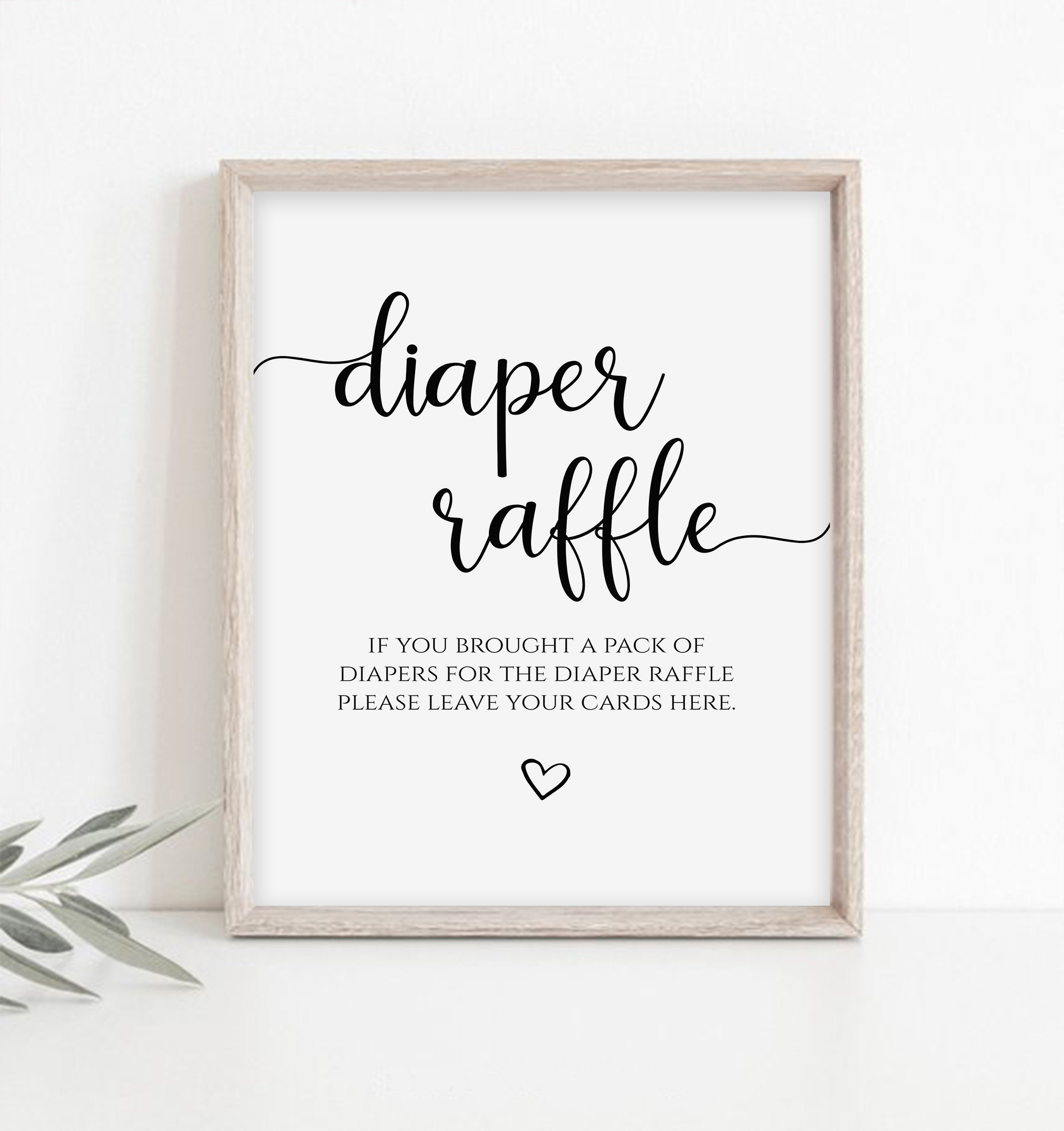 Diaper Raffle Cards Baby Shower Game Printable Diaper Raffle Sign intended for Free Printable Diaper and Wipe Raffle