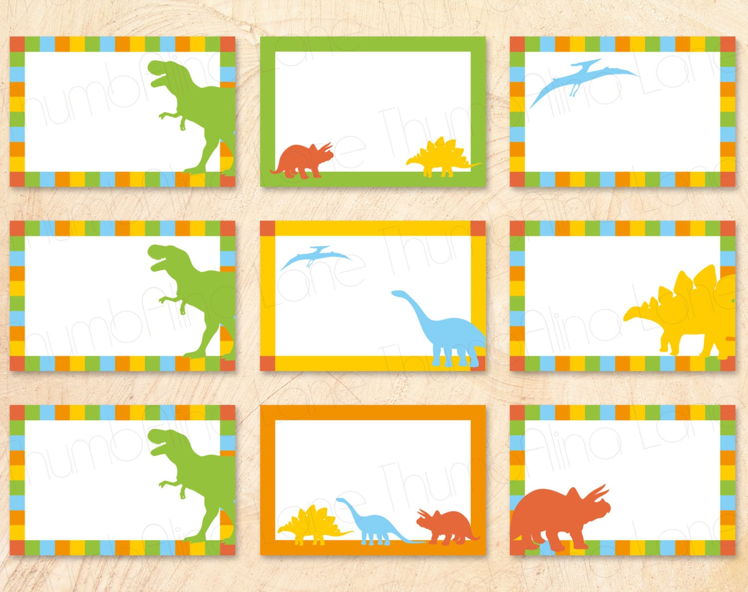 Dinosaur Printable Buffet Cards, Food Tags, Name Tags, Instant for Dinosaur Food Labels Free Printable