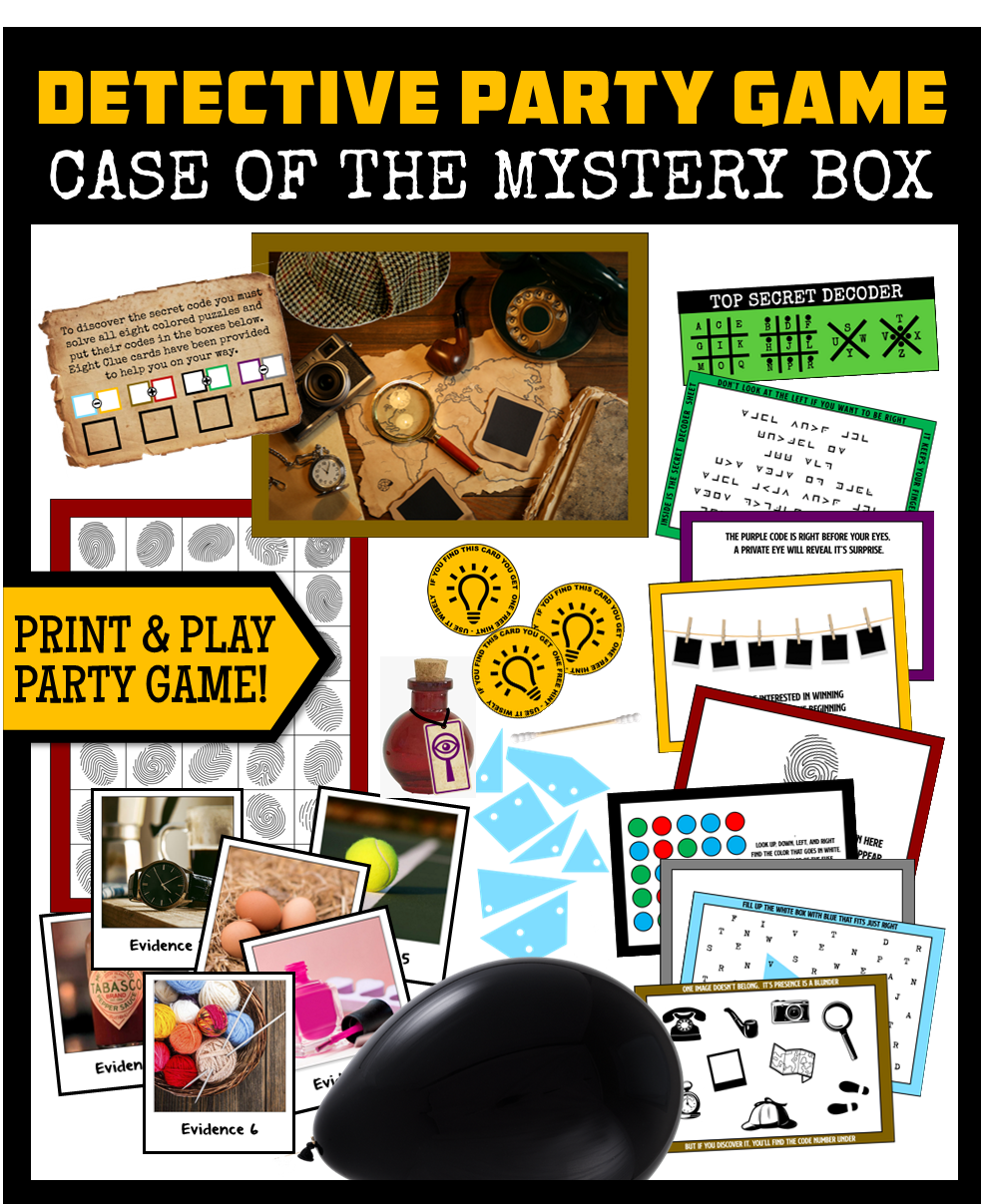 Diy Detective Mystery Party Game - Ages 10-16 - Print &amp;amp; Play! throughout Free Printable Murder Mystery Games