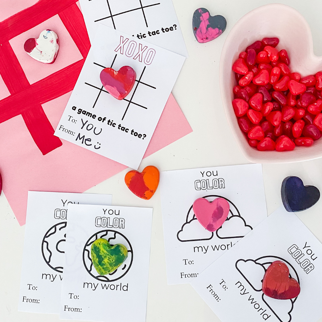 Diy Heart Crayons + Free Printable Valentine&amp;#039;S — That Millennial Momma intended for Free Printable Crayon Valentines