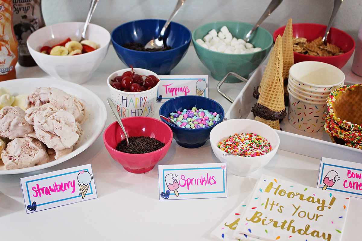 Diy Ice Cream Party + Free Printables – A Well Crafted Party regarding Free Ice Cream Party Printables