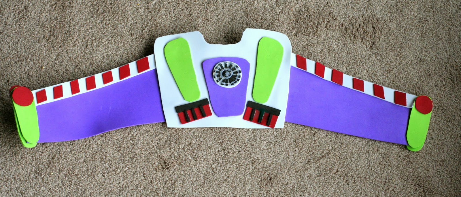 Diy Kids Buzz Lightyear No Sew Halloween Costume pertaining to Free Printable Buzz Lightyear Wings Template